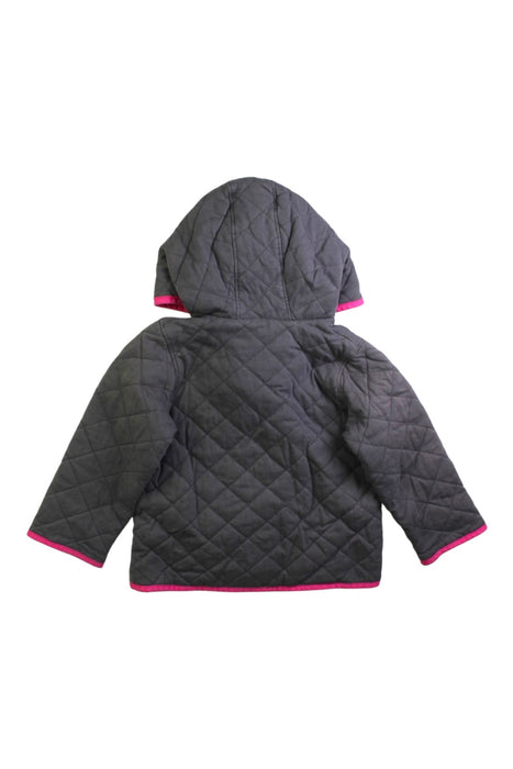 A Grey Puffer/Quilted Jackets from Boden in size 18-24M for girl. (Back View)