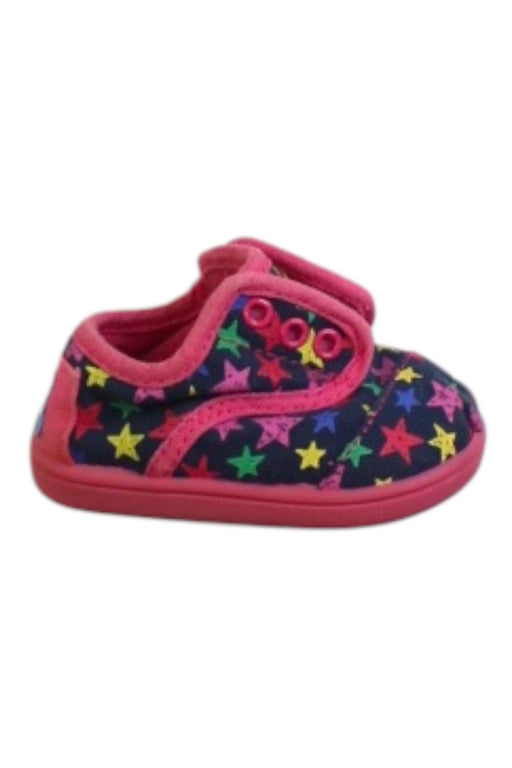 A Pink Slip Ons from Toms in size 6-12M for girl. (Front View)