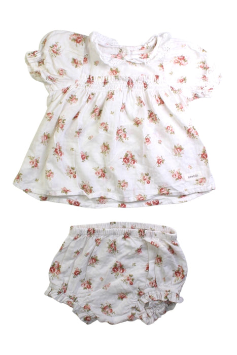 A White Dress Sets from Newbie in size 6-12M for girl. (Front View)
