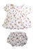 A White Dress Sets from Newbie in size 6-12M for girl. (Front View)