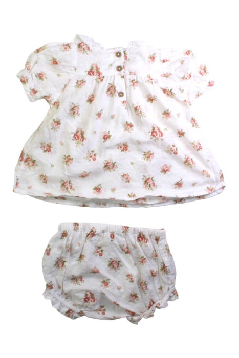 A White Dress Sets from Newbie in size 6-12M for girl. (Back View)