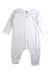 A White Onesies from Petit Bateau in size 12-18M for girl. (Front View)