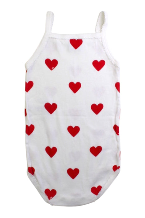 A White Sleeveless Bodysuits from Petit Bateau in size 18-24M for girl. (Back View)