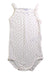 A White Sleeveless Bodysuits from Petit Bateau in size 2T for girl. (Front View)