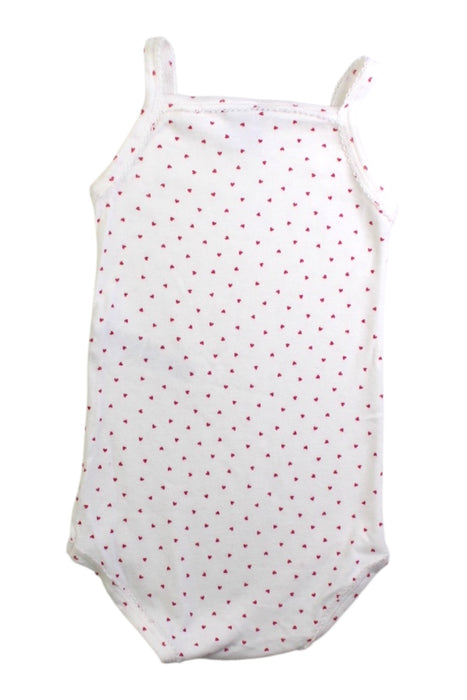 A White Sleeveless Bodysuits from Petit Bateau in size 2T for girl. (Back View)