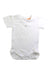 A White Short Sleeve Bodysuits from Dimples in size 12-18M for boy. (Front View)