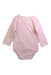 A Pink Long Sleeve Bodysuits from Michael Kors in size 6-12M for girl. (Back View)