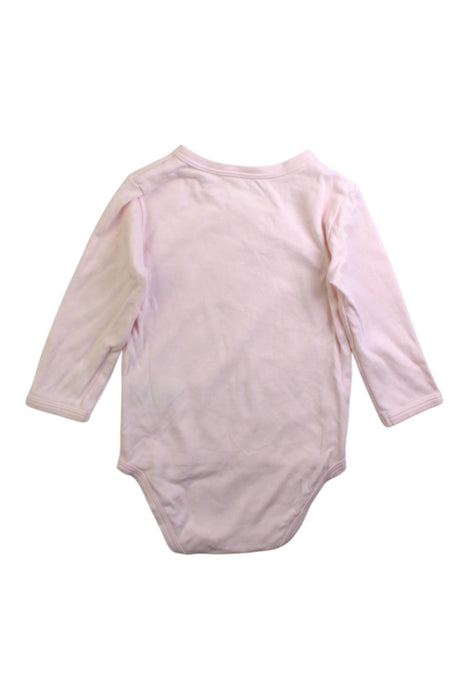 A Pink Long Sleeve Bodysuits from Michael Kors in size 3-6M for girl. (Back View)