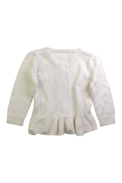 A Ivory Knit Sweaters from Ralph Lauren in size 2T for girl. (Back View)