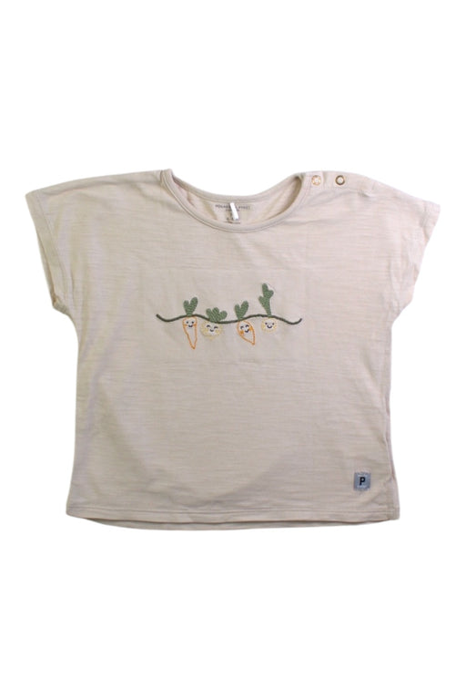 A Beige Sleeveless Tops from Polarn O. Pyret in size 6-12M for neutral. (Front View)
