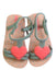 A Green Sandals from Ipanema in size 12-18M for girl. (Back View)