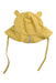 A Yellow Sun Hats from Polarn O. Pyret in size 3-6M for neutral. (Back View)
