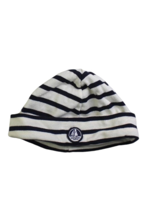 A White Beanies from Petit Bateau in size 12-18M for boy. (Front View)