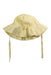 A Yellow Sun Hats from Petit Bateau in size 12-18M for girl. (Front View)