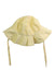 A Yellow Sun Hats from Petit Bateau in size 12-18M for girl. (Back View)