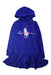 A Blue Long Sleeve Dresses from Polo Ralph Lauren in size 6T for girl. (Front View)