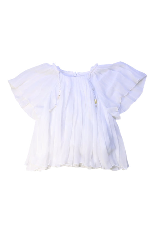 A White Sleeveless Tops from Chloe in size 6T for girl. (Front View)