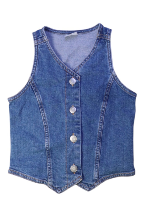A Blue Dress Up Vests from Abercrombie & Fitch in size 7Y for girl. (Front View)