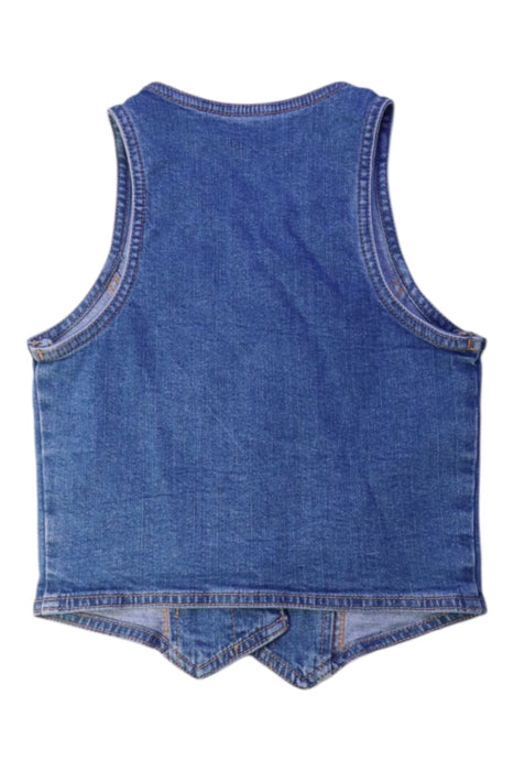 A Blue Dress Up Vests from Abercrombie & Fitch in size 7Y for girl. (Back View)