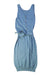 A Blue Sleeveless Dresses from Excuse My French in size 6T for girl. (Back View)