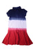 A Red Short Sleeve Dresses from Polo Ralph Lauren in size 6T for girl. (Back View)