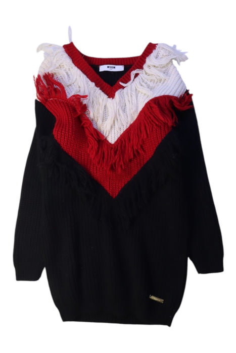 A Black Sweater Dresses from MSGM in size 4T for girl. (Front View)