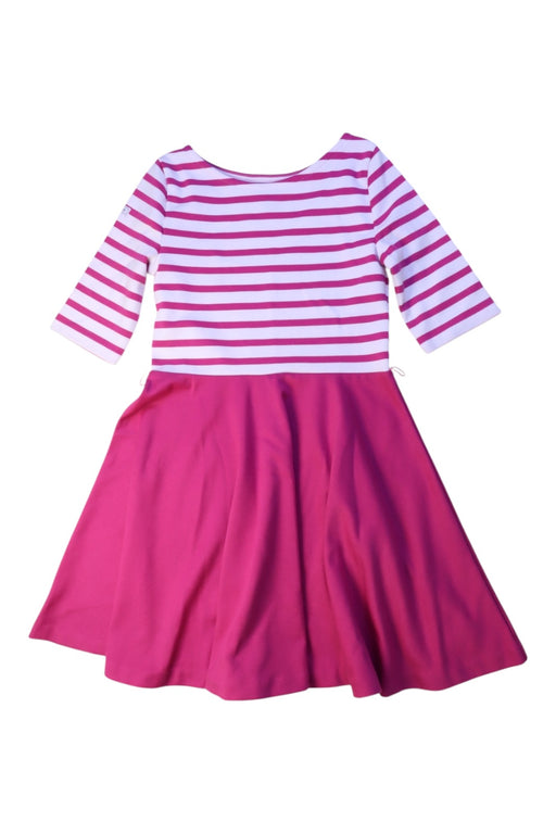 A Pink Long Sleeve Dresses from Polo Ralph Lauren in size 6T for girl. (Front View)