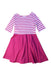 A Pink Long Sleeve Dresses from Polo Ralph Lauren in size 6T for girl. (Front View)
