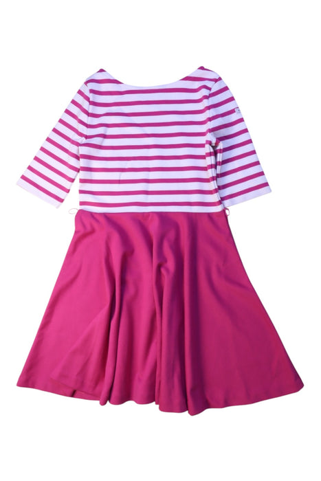 A Pink Long Sleeve Dresses from Polo Ralph Lauren in size 6T for girl. (Back View)