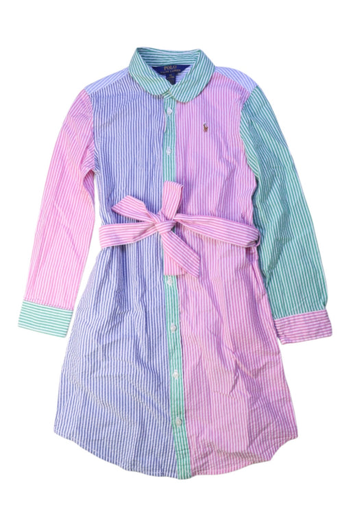 A Multicolour Long Sleeve Dresses from Polo Ralph Lauren in size 6T for girl. (Front View)
