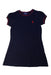 A Navy Short Sleeve Dresses from Polo Ralph Lauren in size 6T for girl. (Front View)
