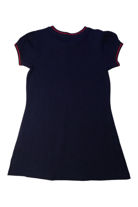 A Navy Short Sleeve Dresses from Polo Ralph Lauren in size 6T for girl. (Back View)