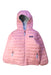 A Pink Puffer/Quilted Jackets from Patagonia in size 5T for girl. (Front View)