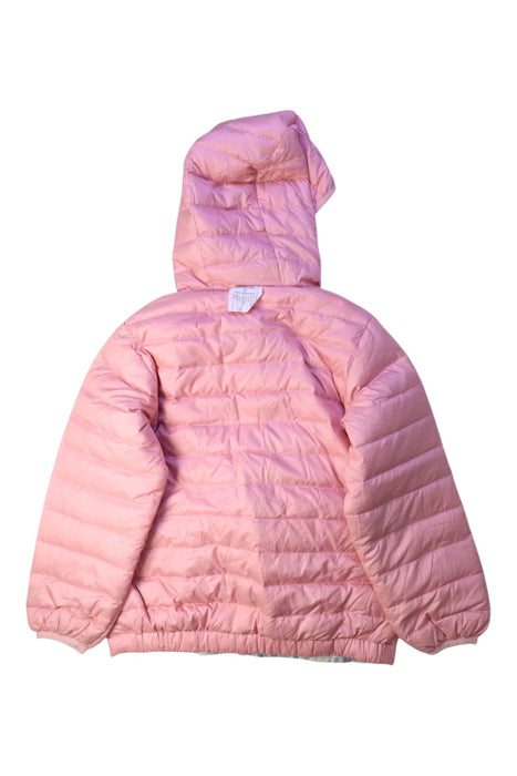A Pink Puffer/Quilted Jackets from Patagonia in size 5T for girl. (Back View)