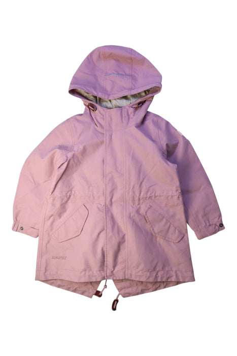 A Pink Coats from Aigle in size 4T for girl. (Front View)