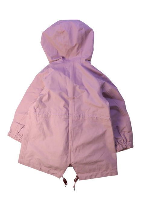 A Pink Coats from Aigle in size 4T for girl. (Back View)