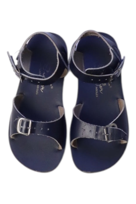 A Blue Sandals from Sun-San in size 5T for neutral. (Back View)