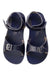 A Blue Sandals from Sun-San in size 5T for neutral. (Back View)