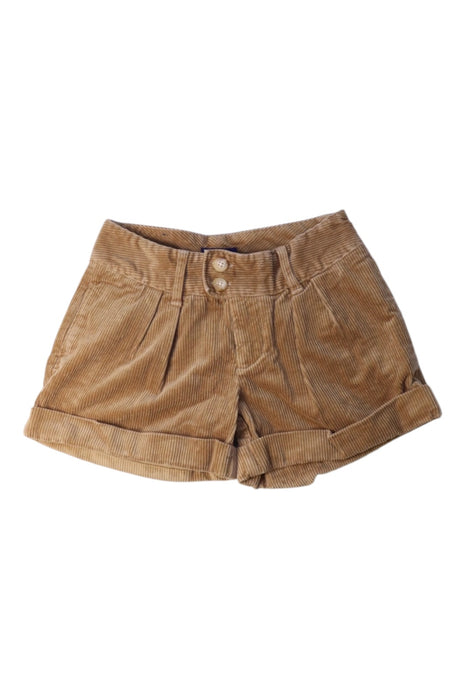 A Brown Shorts from Ralph Lauren in size 7Y for girl. (Front View)