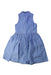 A Blue Sleeveless Dresses from Polo Ralph Lauren in size 6T for girl. (Back View)