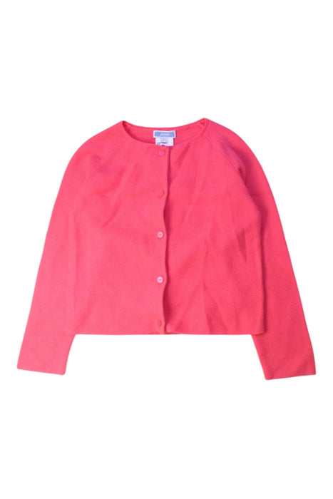 A Red Cardigans from Jacadi in size 6T for girl. (Front View)