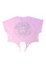 A Pink Short Sleeve Tops from Young Versace in size 6T for girl. (Back View)