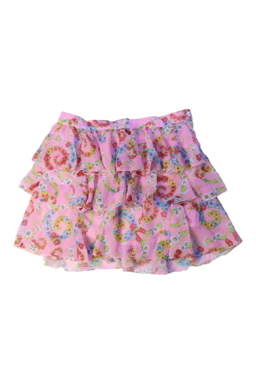 A Pink Short Skirts from Young Versace in size 6T for girl. (Front View)