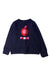 A Navy Crewneck Sweatshirts from Jacadi in size 6T for girl. (Front View)