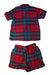 A Red Pyjama Sets from Peter Alexander in size 4T for boy. (Back View)