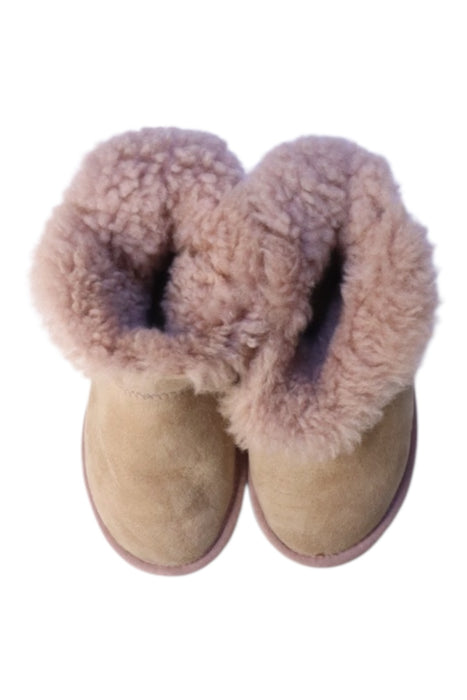 A Beige Booties from UGG in size 18-24M for girl. (Back View)