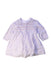 A White Long Sleeve Dresses from The Little White Company in size 3-6M for girl. (Front View)