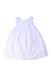 A White Sleeveless Dresses from The Little White Company in size 6-12M for girl. (Front View)
