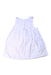 A White Sleeveless Dresses from The Little White Company in size 6-12M for girl. (Back View)