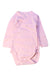 A Pink Long Sleeve Bodysuits from Petit Bateau in size 3-6M for girl. (Front View)